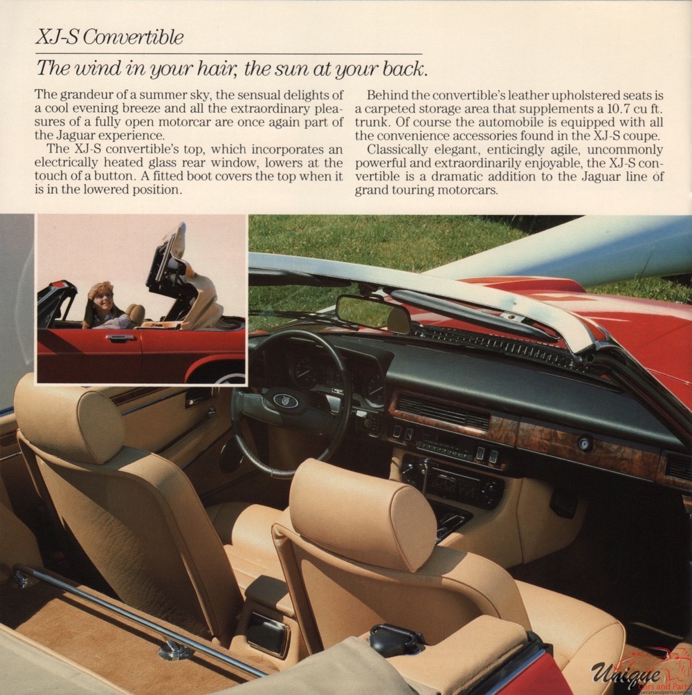 1987 Jaguar Model Lineup Brochure Page 10